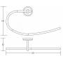 Полотенцедержатель SmartSant Мэджик SM01040AA_R для ванной комнаты. Фото