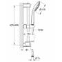 Душевой гарнитур GROHE Euphoria 27233001. Фото