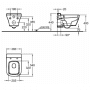 Унитаз GEBERIT Myday Rimfree KeraTect подвесной безободковый 201460600. Фото