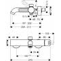 Смеситель для ванны AXOR Uno-2 38420000. Фото