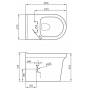 Чаша унитаза приставного BELBAGNO Vella P-trap BB829CB. Фото