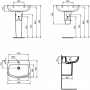 Раковина IDEAL STANDARD Esedra 60х45 T279801. Фото