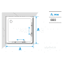 Душевое ограждение Акватон Ritsa квадратное 80х80х200 1AX008SSXX000. Фото