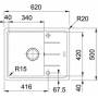 Кухонная мойка FRANKE Basis BFG 611C серебристый 114.0280.849. Фото