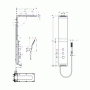 Душевая панель HANSGROHE Raindance Lift 180 EcoSmart 27003400. Фото