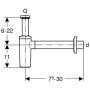 Сифон для раковины GEBERIT 151.034.21.1. Фото
