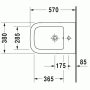 Биде подвесное DURAVIT P3 Comforts 2268150000. Фото