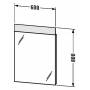 Зеркало с подсветкой DURAVIT DURASTYLE DS726700000. Фото