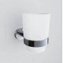 Стеклянный стакан с настенным держателем AM.PM Sense A7434300 для ванной комнаты. Фото