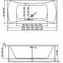 Ванна RELISAN Xenia 160x75. Фото