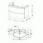 Тумба подвесная под раковину Jacob Delafon Presquile EB1103-N21. Фото