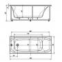 Ванна АКВАТЕК Альфа 170х70 с гидромассажем. Фото