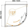 Душевой угол CEZARES Molveno MOLVENO-R-1-100-C-Cr-IV. Фото