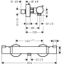 Термостат для душа Hansgrohe Ecostat Comfort 13116000. Фото