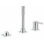 GROHE 19965000 Lineare Смеситель однорычажный для ванны на три отверстия. Фото