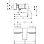 Смеситель для душа Hansgrohe Metropol 32560700. Фото