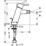 Смеситель для биде Hansgrohe Talis S2 32240000. Фото