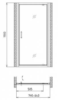 Душевая дверь GEMY Sunny Bay S28150. Фото