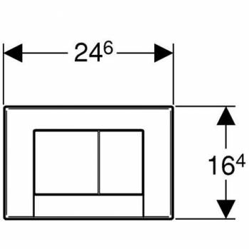 Смывная клавиша GEBERIT Bolero 115.777.21.1. Фото