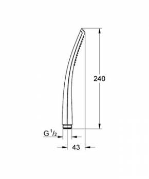 Ручной душ GROHE Ondus 27184000. Фото