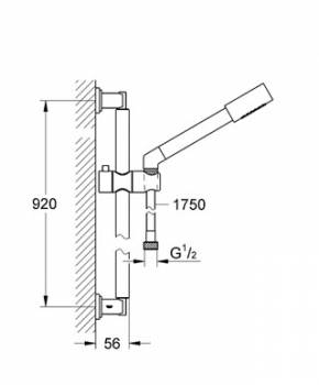 Душевой гарнитур GROHE Sena 28347000. Фото