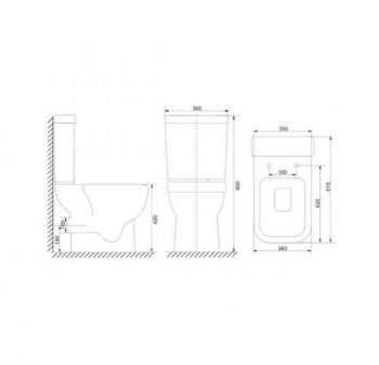 MIRSANT LEO унитаз-компакт с сиденьем Soft-close. Фото