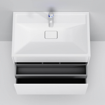 База под раковину подвесная 80 см, 3 ящика, белый матовый AM.PM Inspire 2.0 M50AFHX0803WM. Фото