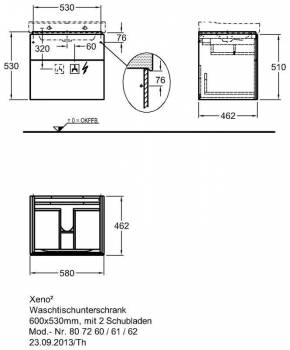 Тумба под раковину KERAMAG Xeno² 807262000. Фото