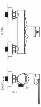 Смеситель для душа BELBAGNO Loyd LOY-ESDM-CRM. Фото