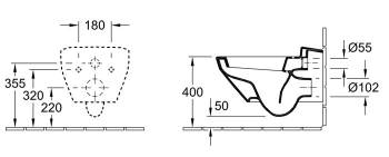 Унитаз подвесной Villeroy&Boch Sentique Plus 5622 10R2. Фото
