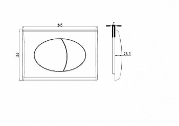 Клавиша смыва хром Neofix 011 IDDIS NEO11CHI77. Фото