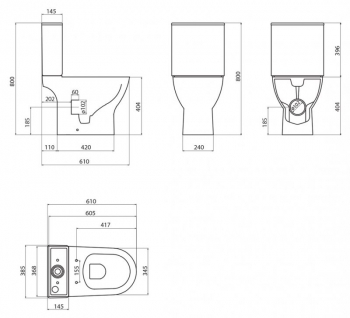 Унитаз напольный безободковый BELBAGNO Lounge BB045CPR. Фото