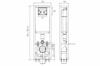 Инсталляция для подвесного унитаза VIDIMA W3714AA. Фото