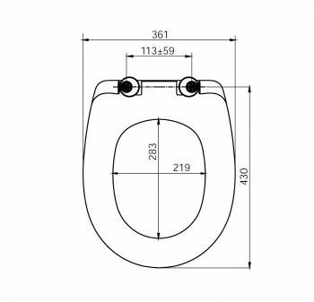 Сиденье для унитаза soft close дюропласт IDDIS ID 136 Dp Sc. Фото