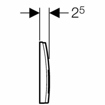 Смывная клавиша GEBERIT Delta 50 115.135.11.1. Фото