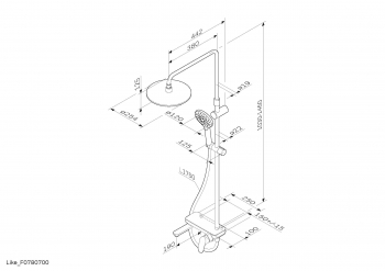 Душевая система AM.PM Like F0780700. Фото