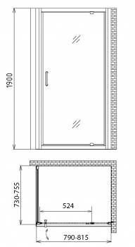 Душевой уголок GEMY Sunny Bay S28150-A75. Фото