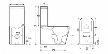 Бачок BELBAGNO Alise BB540T. Фото