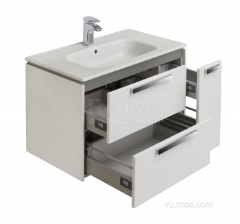 Тумба под раковину ROCA Lago 80 белый глянец 7857296806. Фото