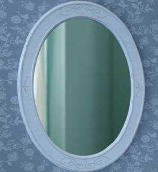 Зеркало АТОЛЛ Ретро 80 (голубой). Фото