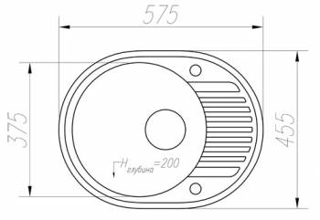 Кухонная мойка TOLERO R-122. Фото