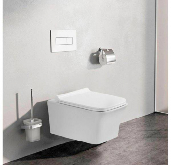 SOLE LOFT Безободковый унитаз подвесной с сиденьем Soft-close. Фото