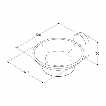 Мыльница керамика латунь Mirro Plus IDDIS MRPSBC0i42 для ванной комнаты. Фото