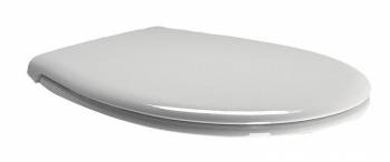 Сиденье для унитаза Soft-Close белое с хромом GSI CLASSIC MSC87CN11. Фото
