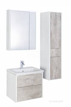 Зеркальный шкаф ROCA Ronda 60 бетон/белый матовый ZRU9303007. Фото