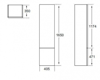 Пенал IDEAL STANDARD Softmood T7836WG. Фото