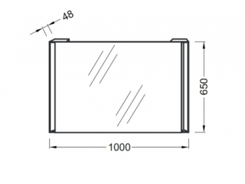 Зеркало Jacob Delafon REVE EB576-NF. Фото