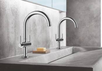 GROHE 21022003 Atrio New Смеситель двухвентильный для раковины на 1 отверстие, рукоятки-рычаги, размер L. Фото