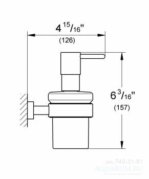 Дозатор для жидкого мыла GROHE Essentials 40394001 для ванной комнаты. Фото