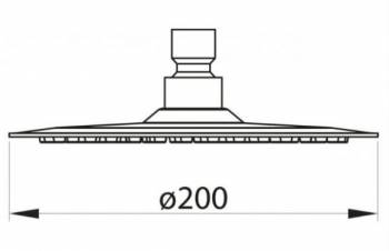 Верхний душ 200 мм BELBAGNO Nova BB-SLDC1-IN. Фото